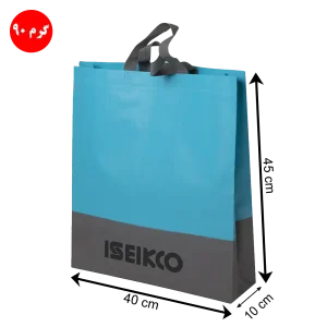 ساک دستی پارچه‌ای سوزنی دوتکه با دسته بندی