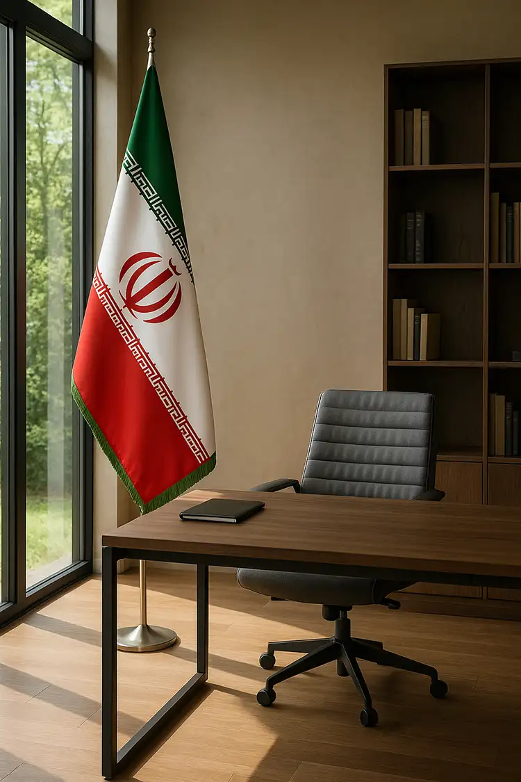 پرچم تشریفاتی - کد1030 1 هدایای تبلیغاتی تهران سارنگ پرچم تشریفاتی