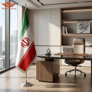 پرچم تشریفات ایران - کد 1034 3 هدایای تبلیغاتی تهران سارنگ پرچم تشریفات ایران