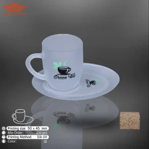 فنجان نعلبکی شیشه ای