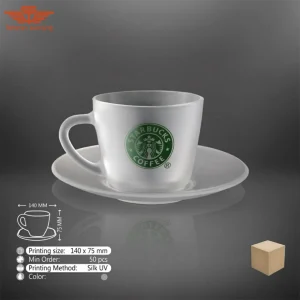 فنجان نعلبکی شیشه ای