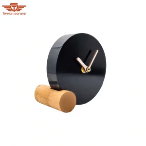 ساعت رومیزی چوبی