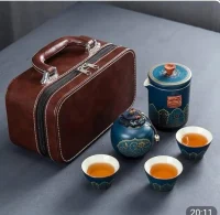 ست چایخوری کیف چرم