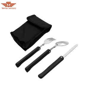 قاشق چنگال تاشو مسافرتی - کد 3592 2 هدایای تبلیغاتی تهران سارنگ قاشق چنگال تاشو مسافرتی