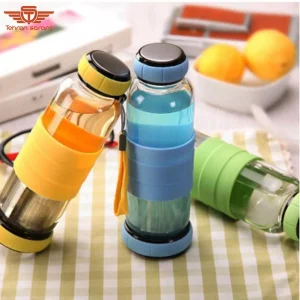 فلاسک دمنوش پیرکس درب دو طرفه - کد 4494 3 هدایای تبلیغاتی تهران سارنگ فلاسک دمنوش پیرکس درب دو طرفه