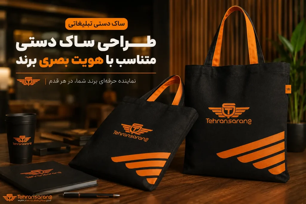 طراحی ساک دستی متناسب با هویت بصری برند