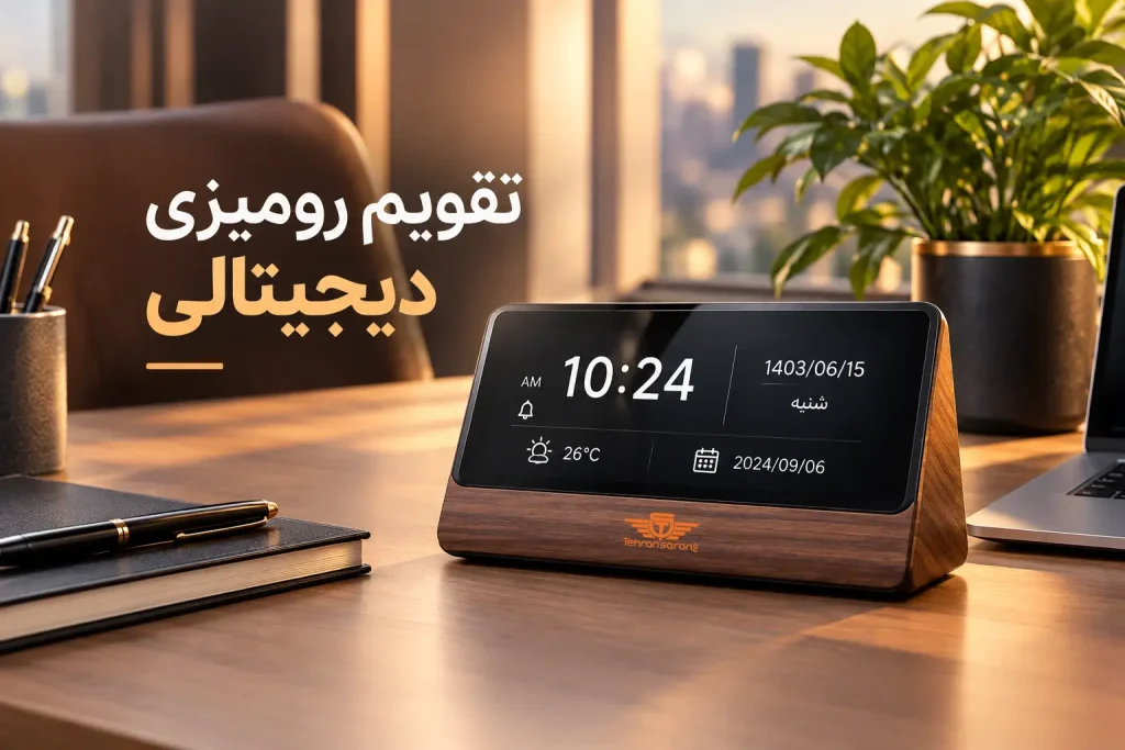 تقویم رومیزی تبلیغاتی دیجیتالی