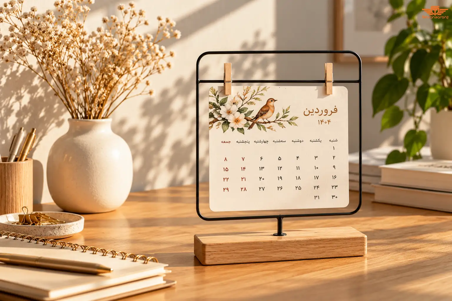تقویم رومیزی پینترستی 1 هدایای تبلیغاتی تهران سارنگ تقویم رومیزی تبلیغاتی پینترستی